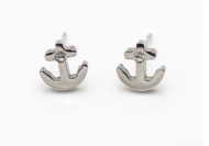 Kolczyki kotwice srebrne