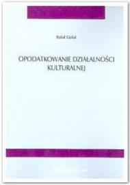 Opodatkowanie działalności kulturalnej